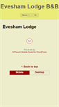 Mobile Screenshot of eveshamlodge.co.uk